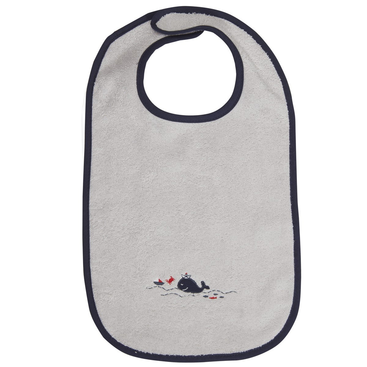 Lot de 2 bavoirs Gris Grand modèle Lot de 2 bavoirs Gris Grand modèle
