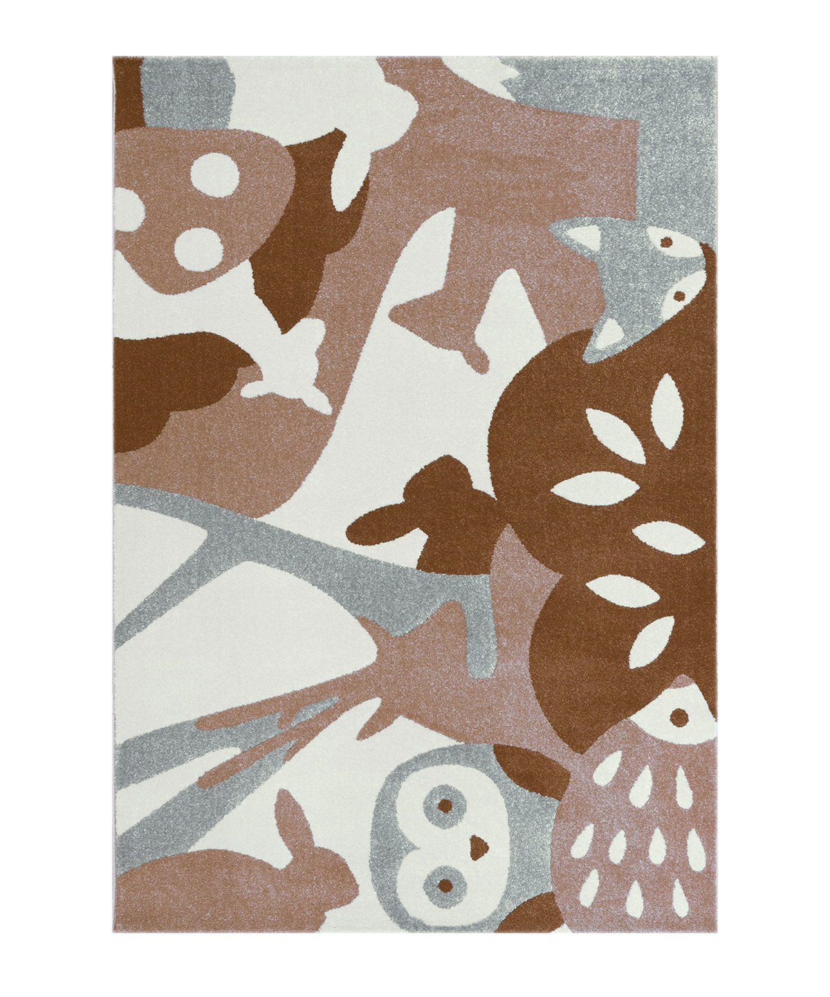 Tapis enfant puzzle forêt marron 135x190 Tapis enfant puzzle forêt marron 135x190