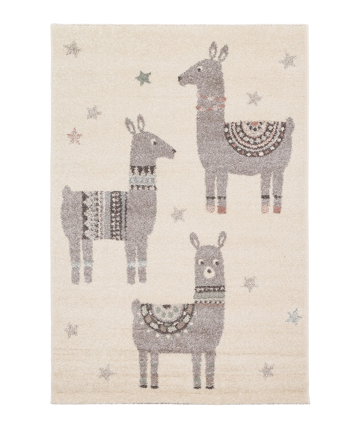 Tapis enfant petits lamas multicolore 80x150 Tapis enfant petits lamas multicolore 80x150
