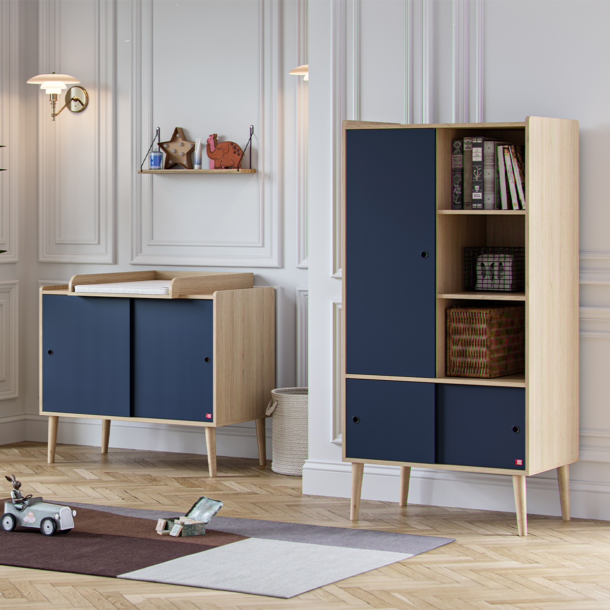 Armoire 1 porte naturel (Vox) - Image 3