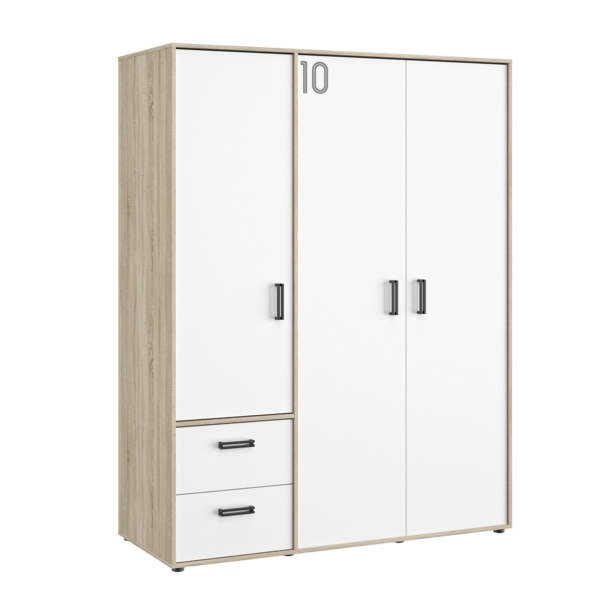 Armoire 3 portes chêne blanc Armoire 3 portes chêne blanc