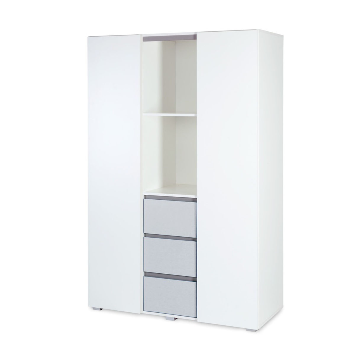 Armoire 3 portes blanc et gris Armoire 3 portes blanc et gris