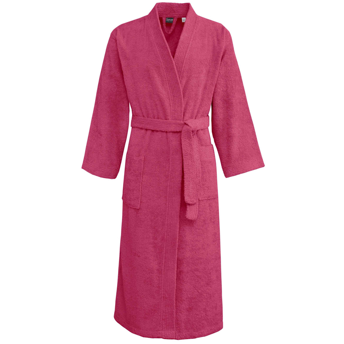 Peignoir col kimono Rose Indien XL Peignoir col kimono Rose Indien XL