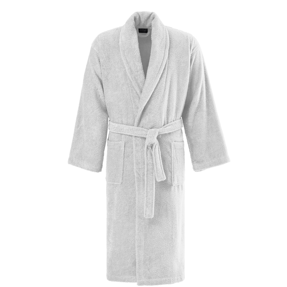 Peignoir col châle en coton bio Blanc S