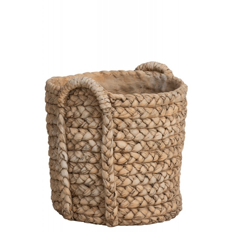 Cache-pot anses céramique naturel H38,5cm Cache-pot anses céramique naturel H38,5cm