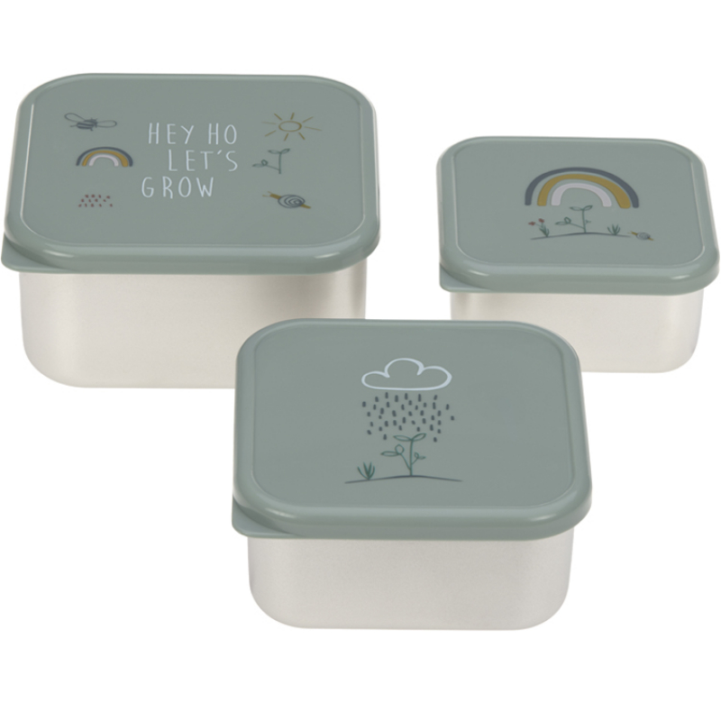 Lot de 3 boites gigognes en inox Garden Explorer Lot de 3 boites gigognes en inox Garden Explorer