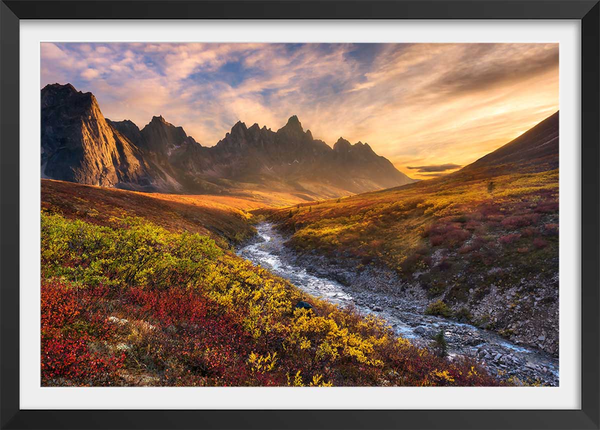 Affiche paysage moutain paradise Affiche sous cadre noir Affiche paysage moutain paradise Affiche sous cadre noir