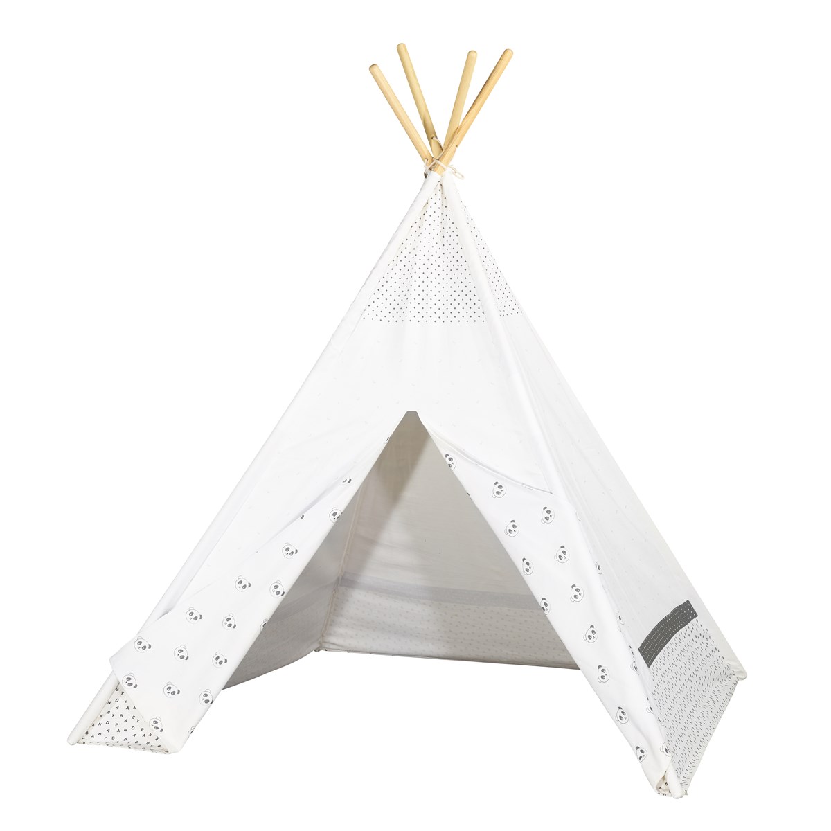 Tipi en toile en coton blanc Tipi en toile en coton blanc