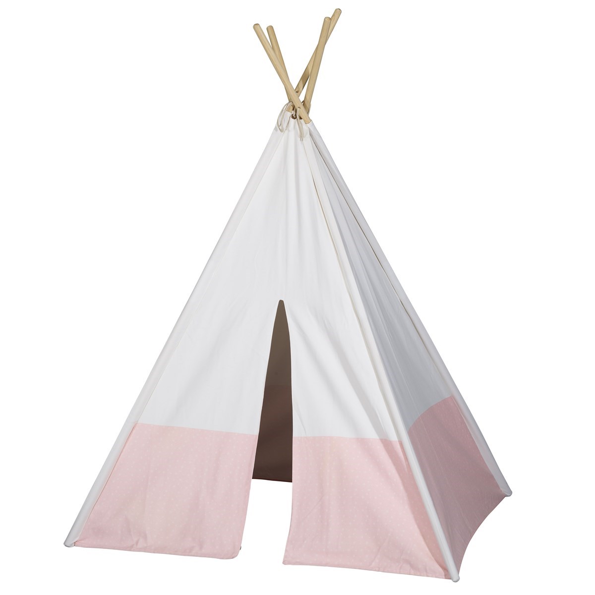 Tipi en toile en coton rose Tipi en toile en coton rose