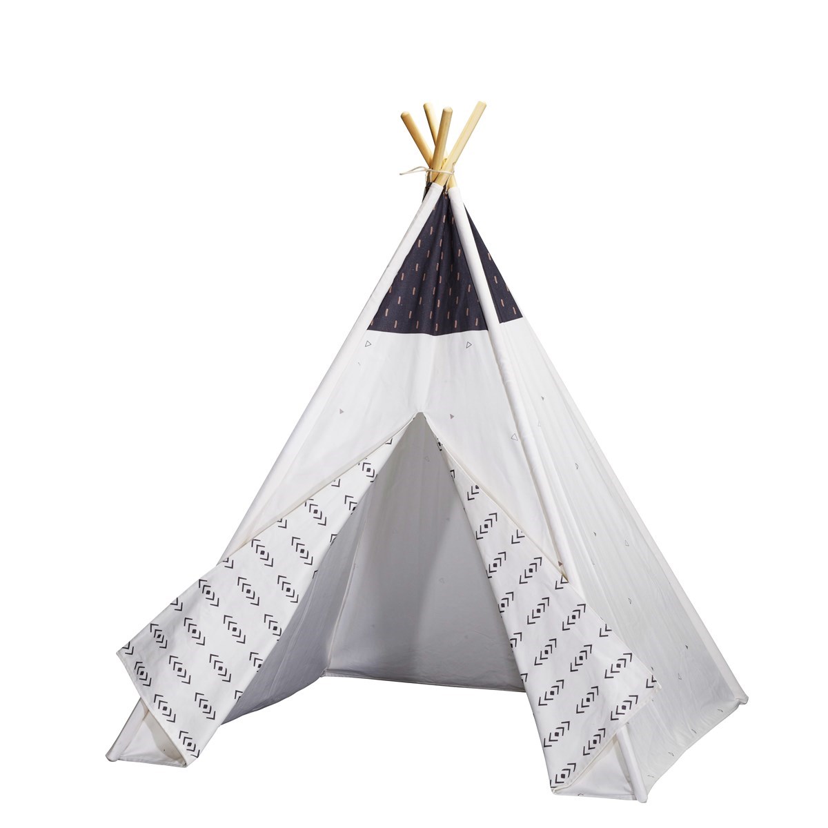 Tipi en toile en coton blanc Tipi en toile en coton blanc
