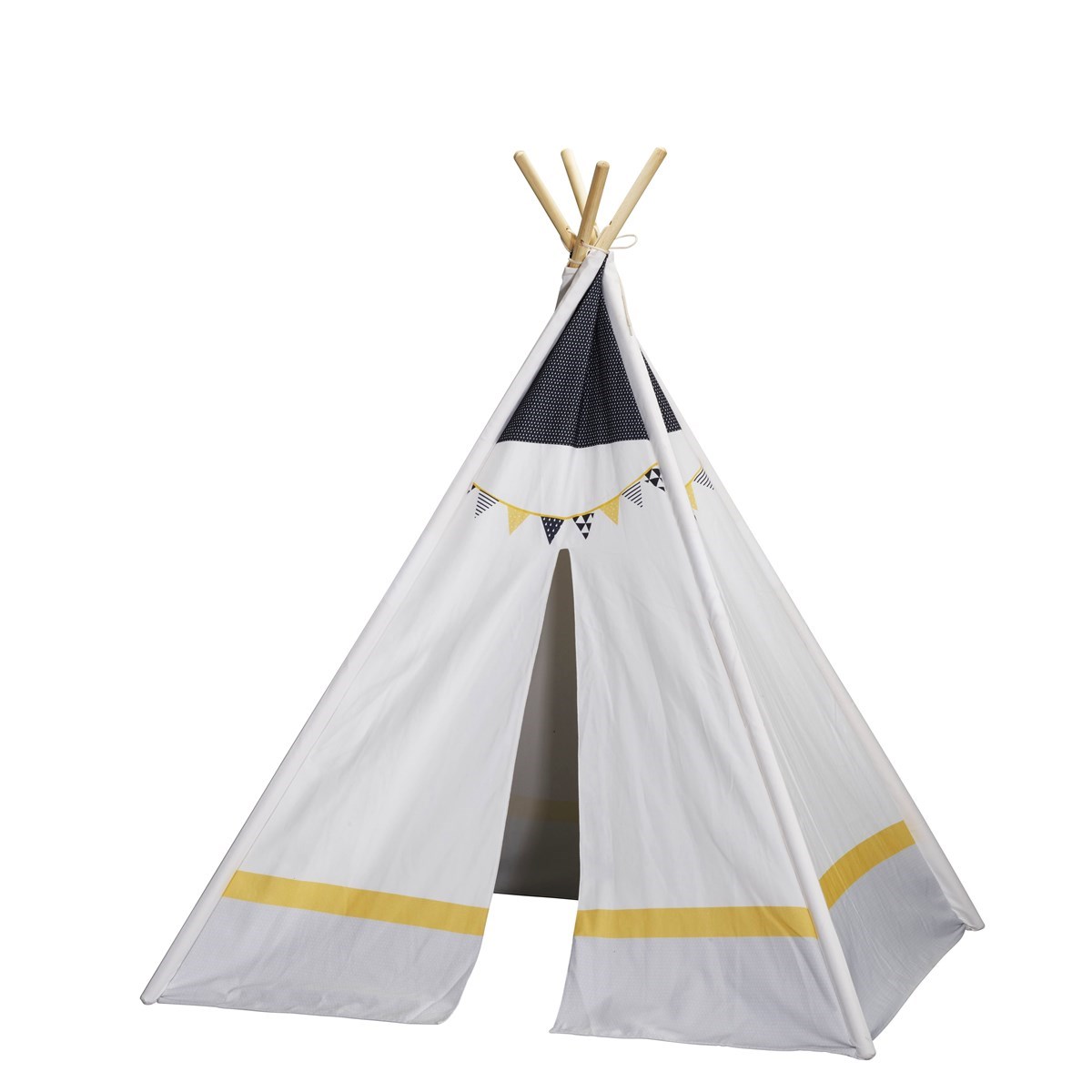 Tipi en toile en coton blanc Tipi en toile en coton blanc