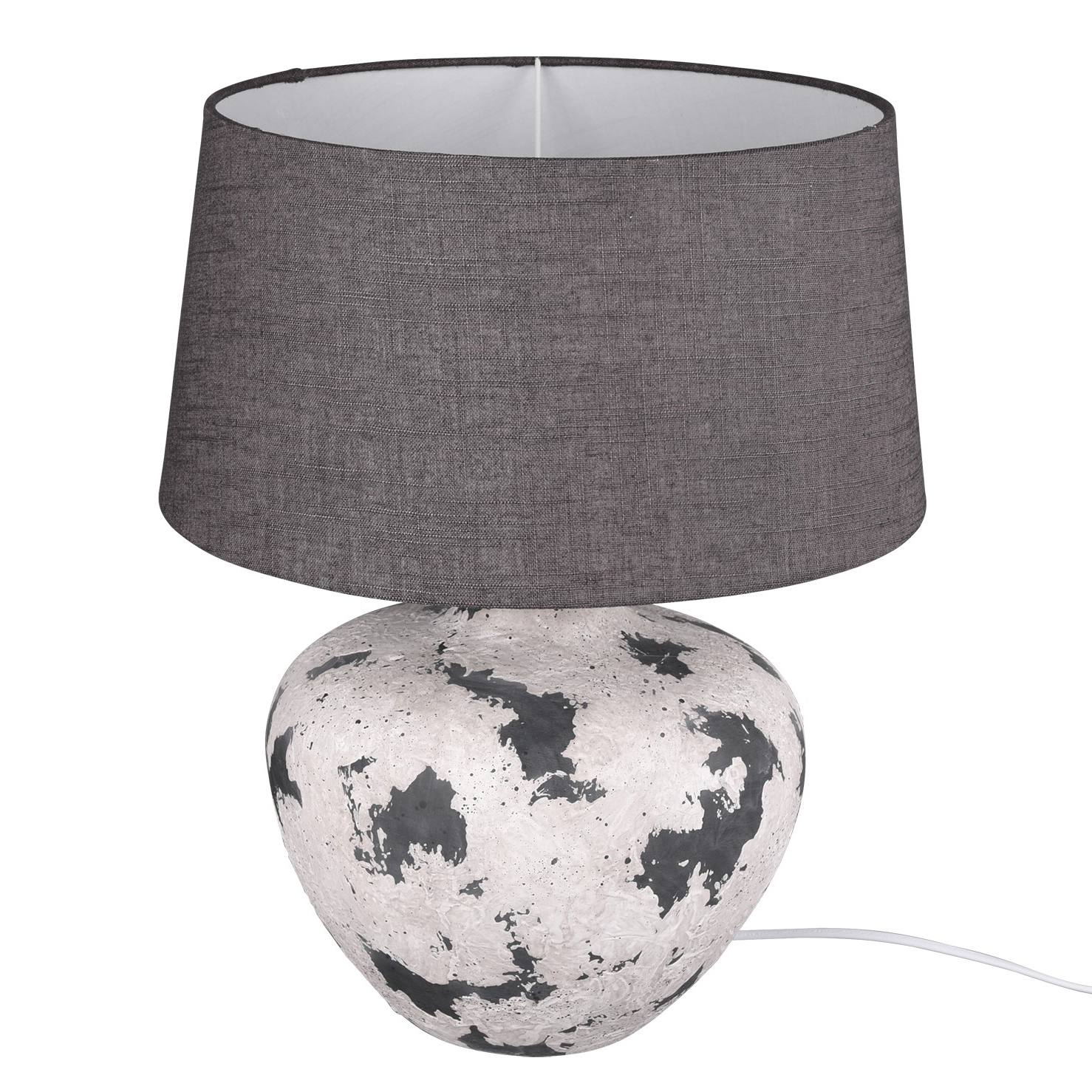 Lampe de table en ceramic gris