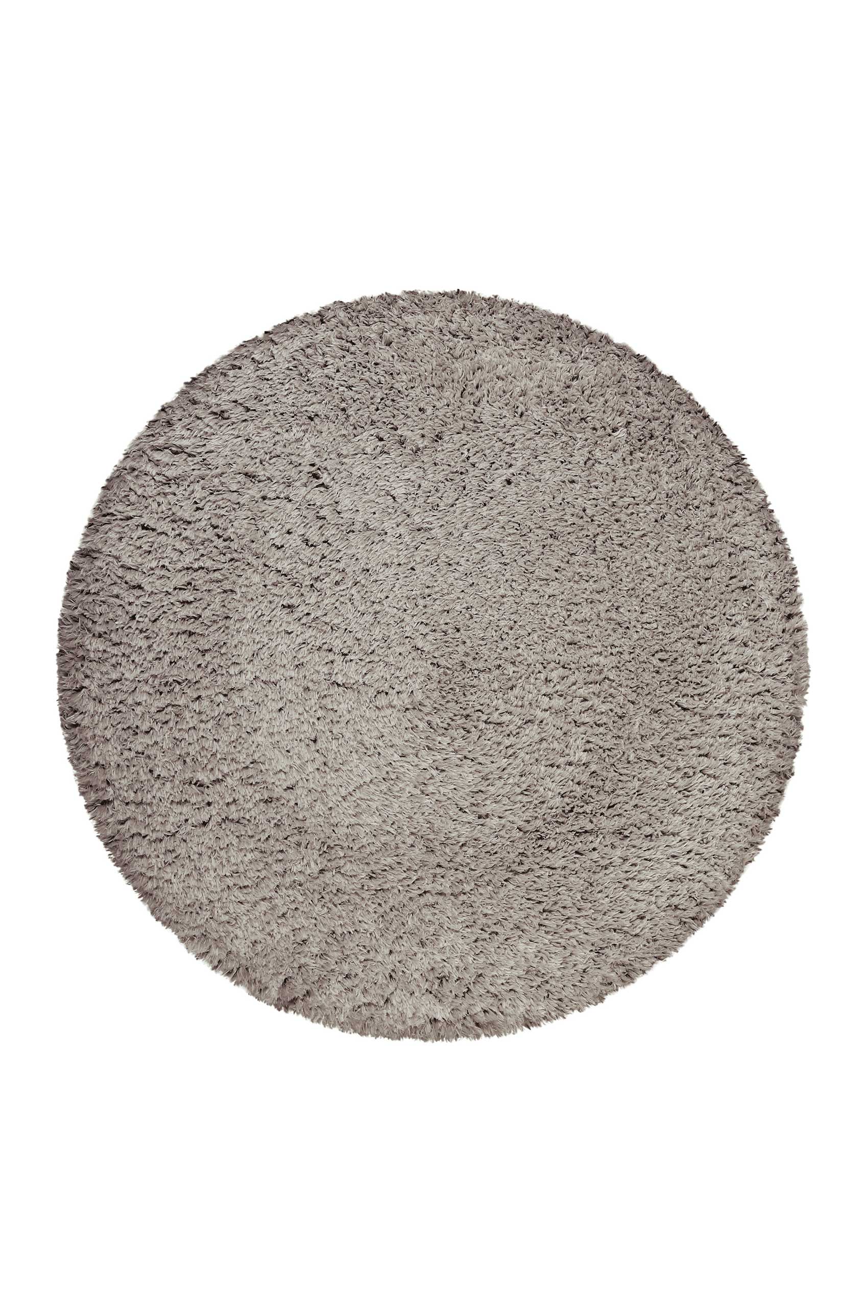 Tapis rond uni beige sable 100% de matière recyclée 120 rd. Tapis rond uni beige sable 100% de matière recyclée 120 rd.