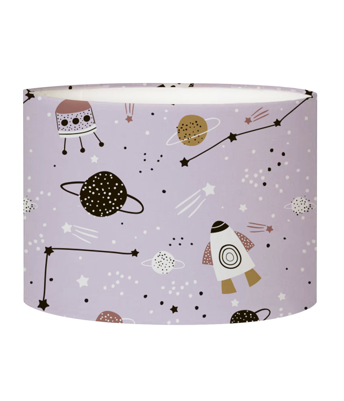 Abat-jour chevet enfant Planète Lavande D 25 x H 20 Abat-jour chevet enfant Planète Lavande D 25 x H 20