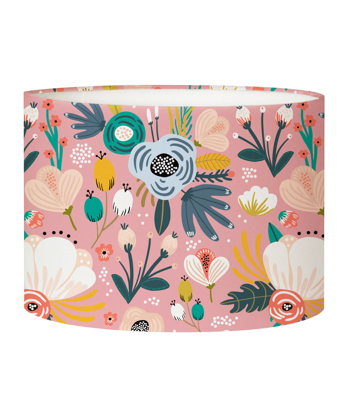 Abat-jour lampadaire enfant Floral Rose Doux D 45 x H 25 Abat-jour lampadaire enfant Floral Rose Doux D 45 x H 25