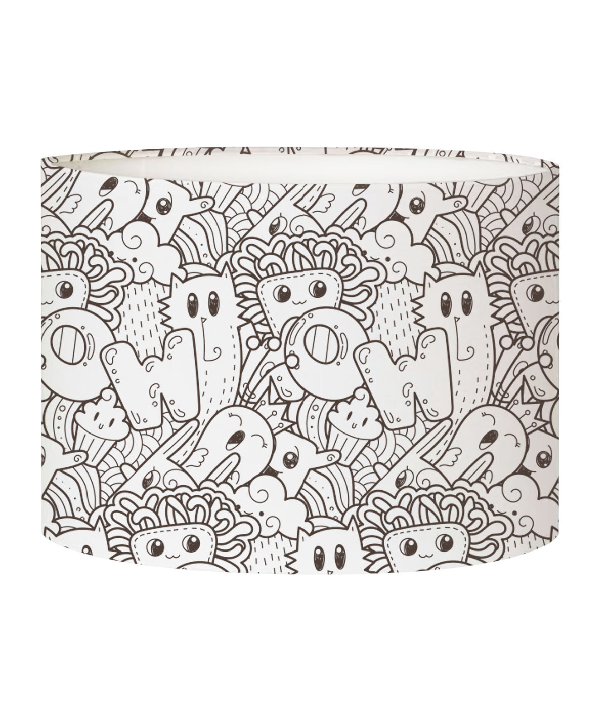 Abat-jour lampadaire enfant doodle Fête D 45 x H 25 Abat-jour lampadaire enfant doodle Fête D 45 x H 25