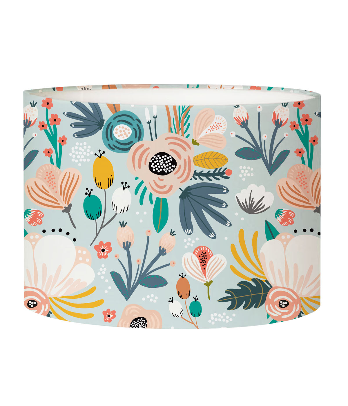 Abat-jour lampadaire enfant Floral Petit Bleu D 45 x H 25 Abat-jour lampadaire enfant Floral Petit Bleu D 45 x H 25