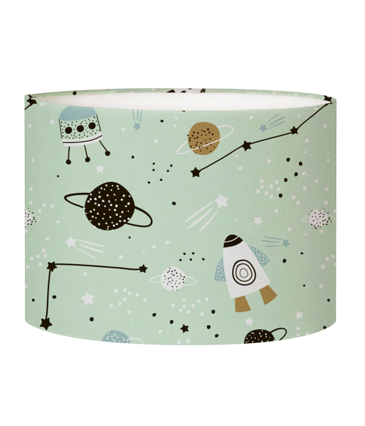 Abat-jour lampadaire enfant Planète Vert Pastel D 45 x H 25 Abat-jour lampadaire enfant Planète Vert Pastel D 45 x H 25