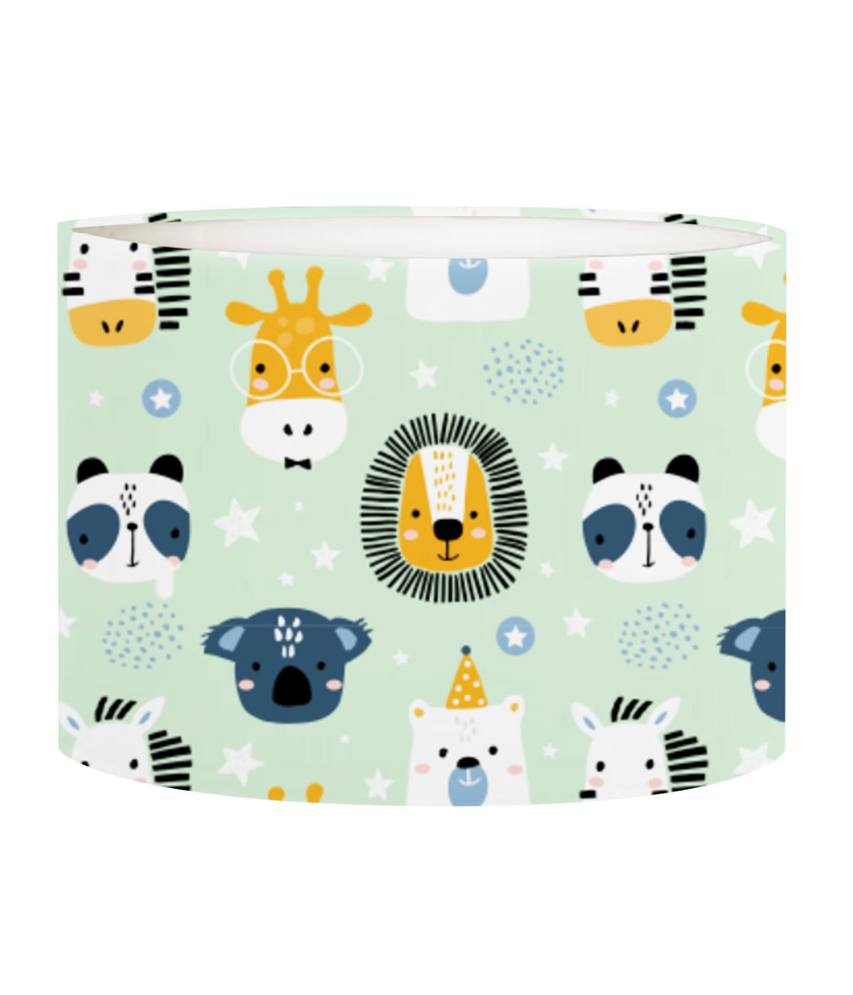 Abat-jour chevet enfant Savane Vert Pastel D 25 x H 20 Abat-jour chevet enfant Savane Vert Pastel D 25 x H 20