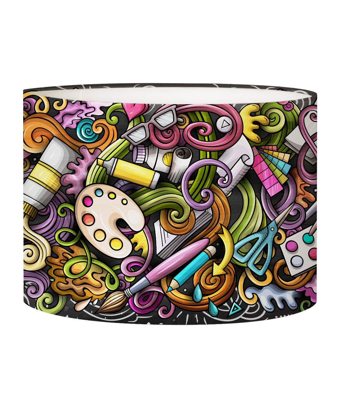 Abat-jour lampadaire enfant / ado Graffiti D 45 x H 25 Abat-jour lampadaire enfant / ado Graffiti D 45 x H 25