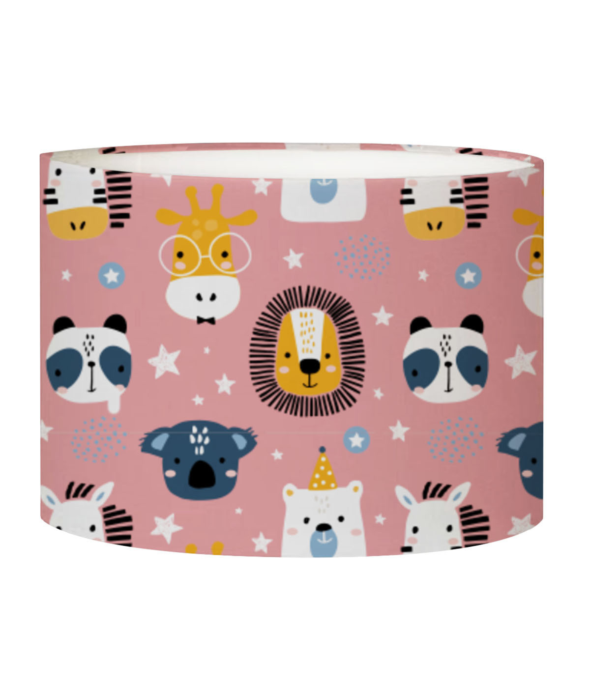 Abat-jour chevet enfant Savane Rose Doux D 25 x H 20 Abat-jour chevet enfant Savane Rose Doux D 25 x H 20