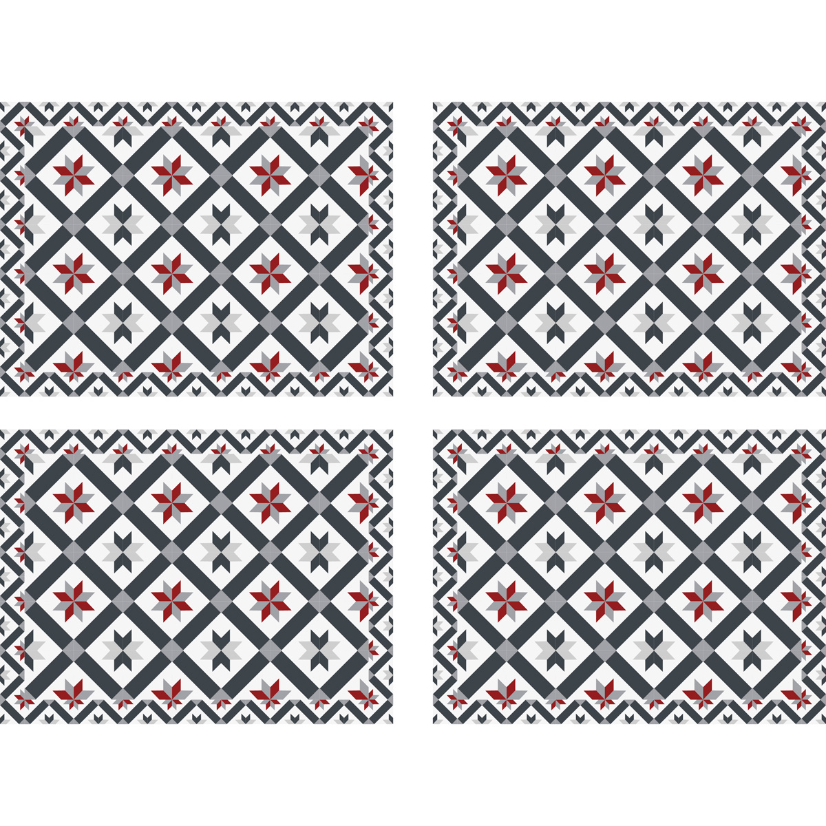 Lot de 4 sets de table 30x40cm Lot de 4 sets de table 30x40cm