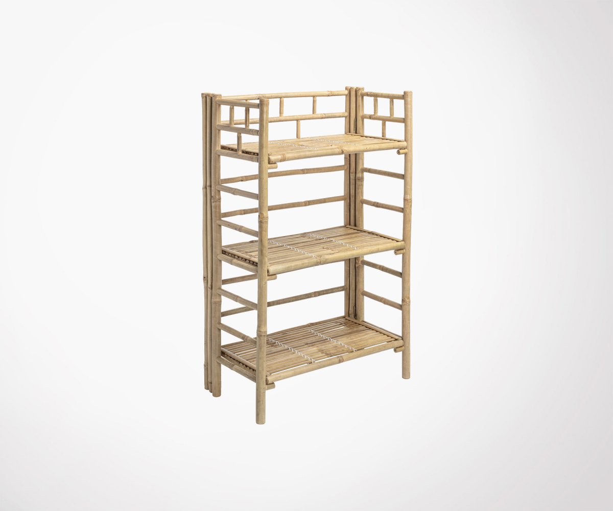 Bibliothèque en bambou 66x105cm naturel Bibliothèque en bambou 66x105cm naturel
