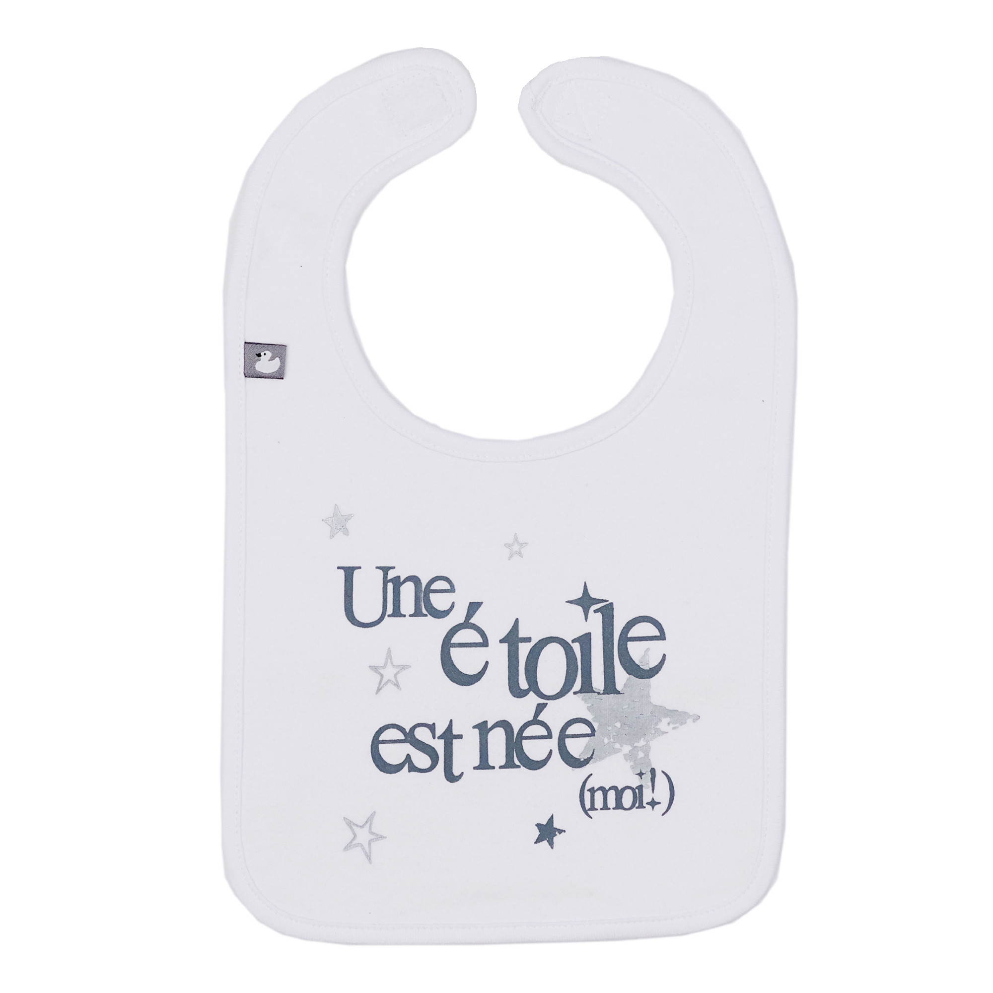 Bavoir bébé personnalisé blanc Bavoir bébé personnalisé blanc