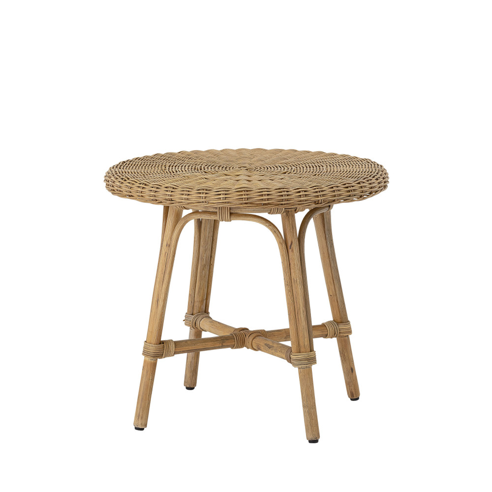 Table d'appoint ronde en rotin Ines D53cm Table d'appoint ronde en rotin Ines D53cm