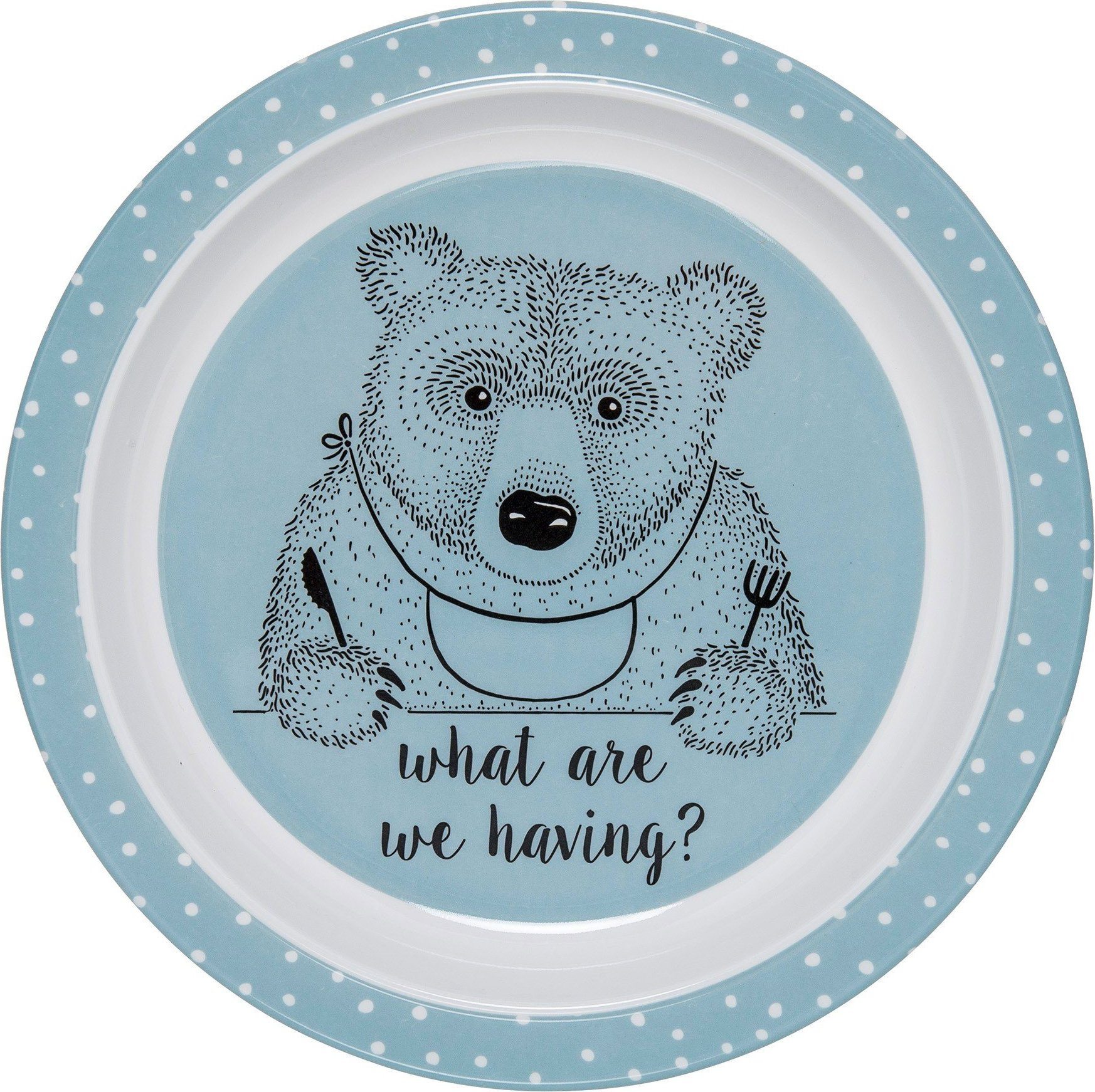 Assiette ourson mélamine D22cm Assiette ourson mélamine D22cm