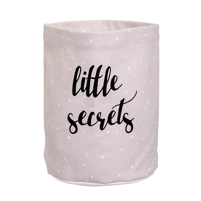Panier Little Secrets coton H25cm Panier Little Secrets coton H25cm