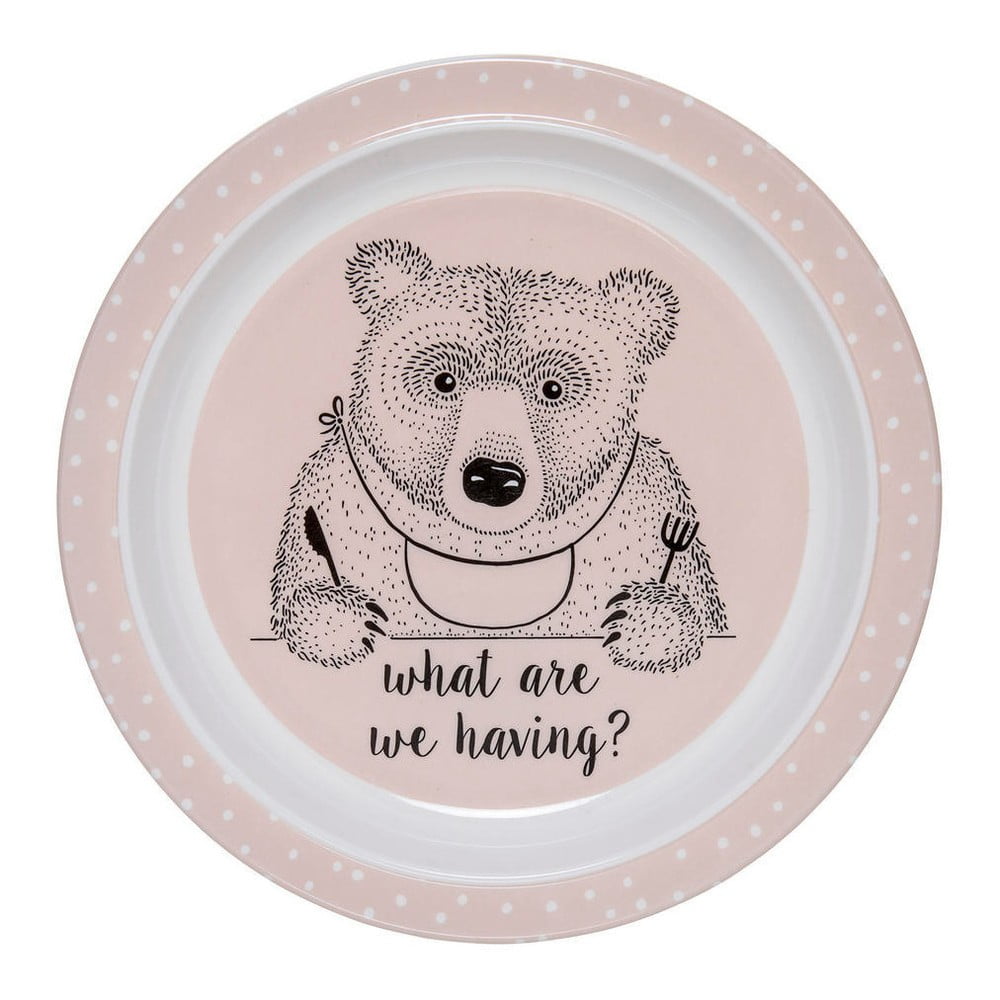 Assiette ourson mélamine D22cm Assiette ourson mélamine D22cm