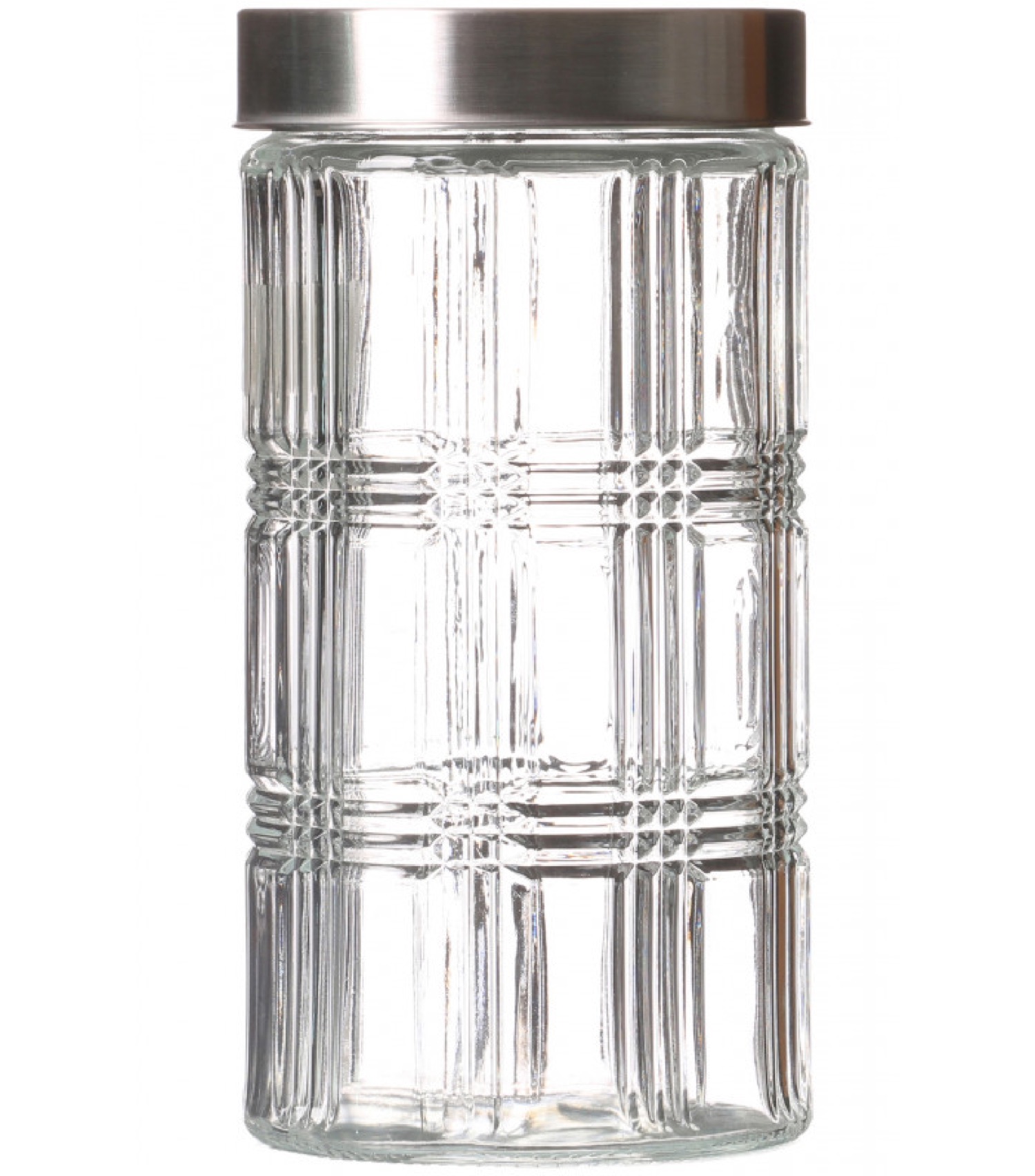 Bocal cuisine hermétique en verre avec couvercle inox 1700ml Bocal cuisine hermétique en verre avec couvercle inox 1700ml