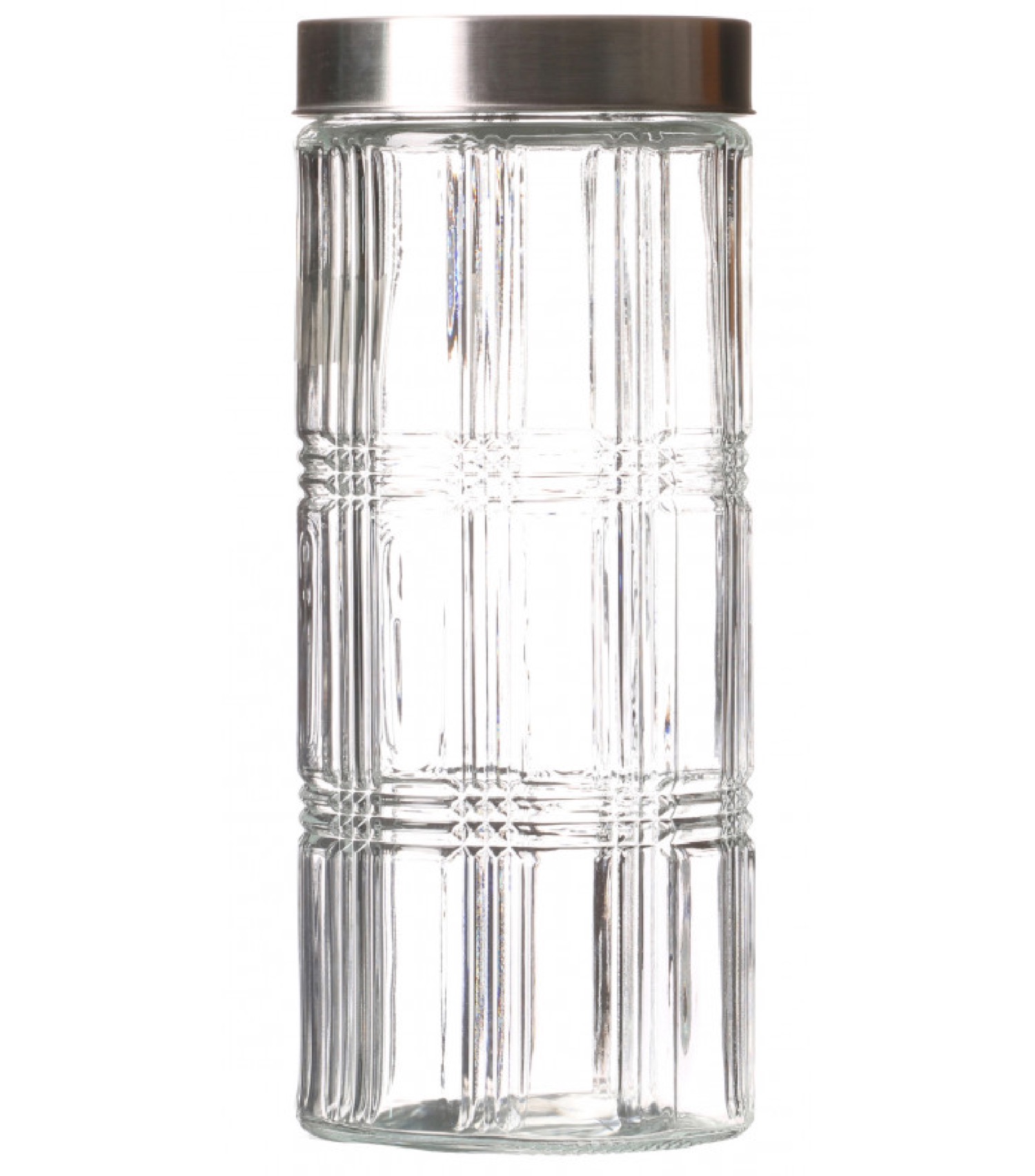 Bocal cuisine hermétique en verre avec couvercle inox 2200ml Bocal cuisine hermétique en verre avec couvercle inox 2200ml