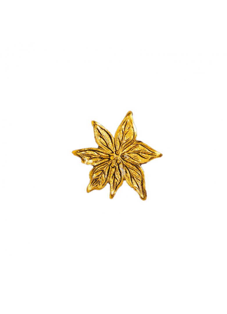 Bouton de porte edelweiss doré Bouton de porte edelweiss doré