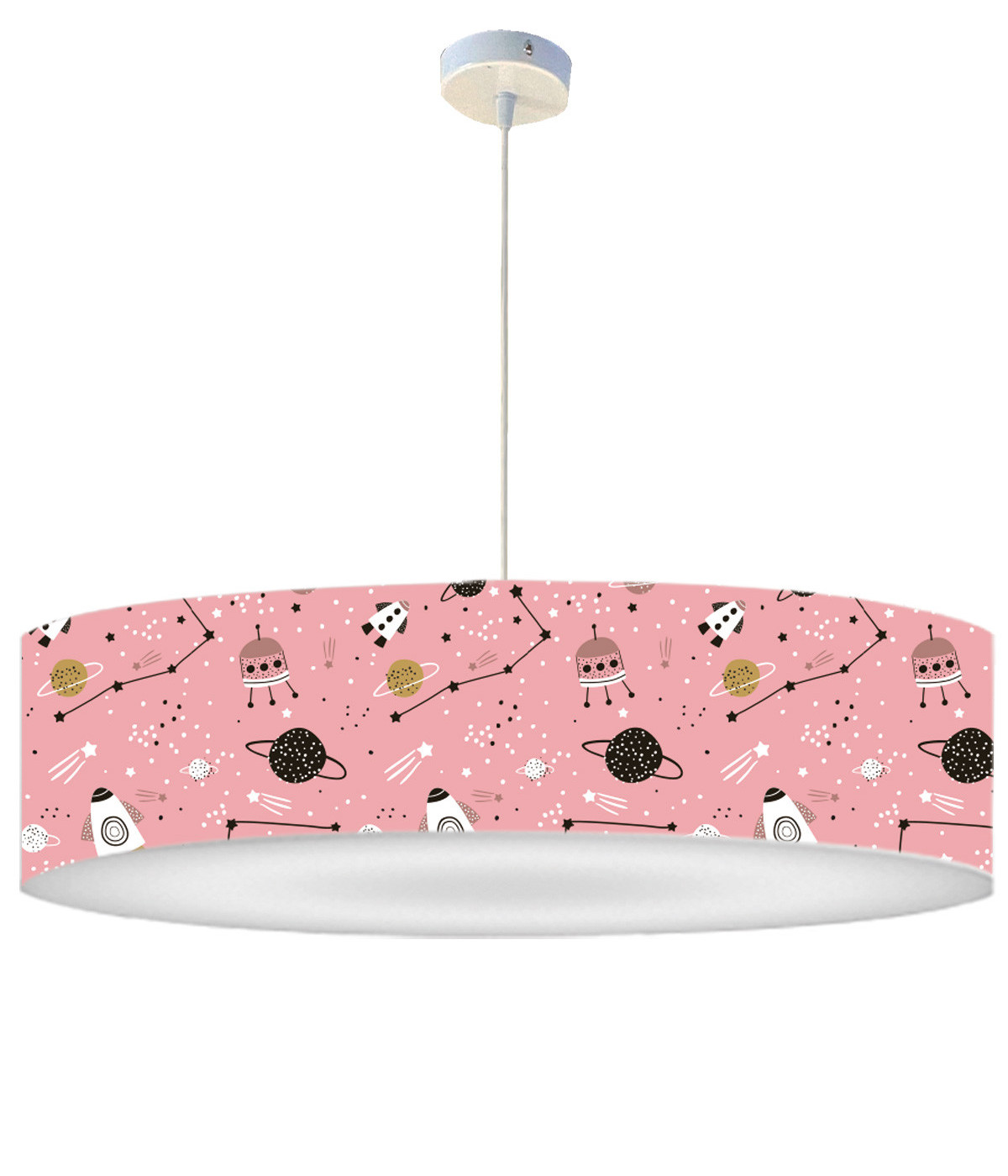 Suspension Enfant Planète Rose doux D 60 x H 30 Suspension Enfant Planète Rose doux D 60 x H 30
