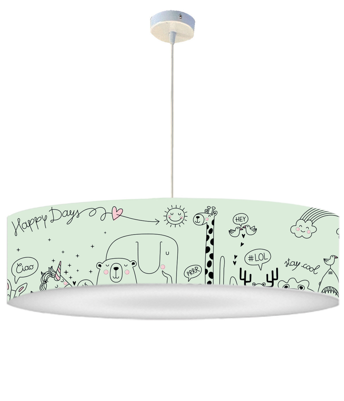 Suspension Enfant Happydays Vert Pastel D 60 x H 30 Suspension Enfant Happydays Vert Pastel D 60 x H 30