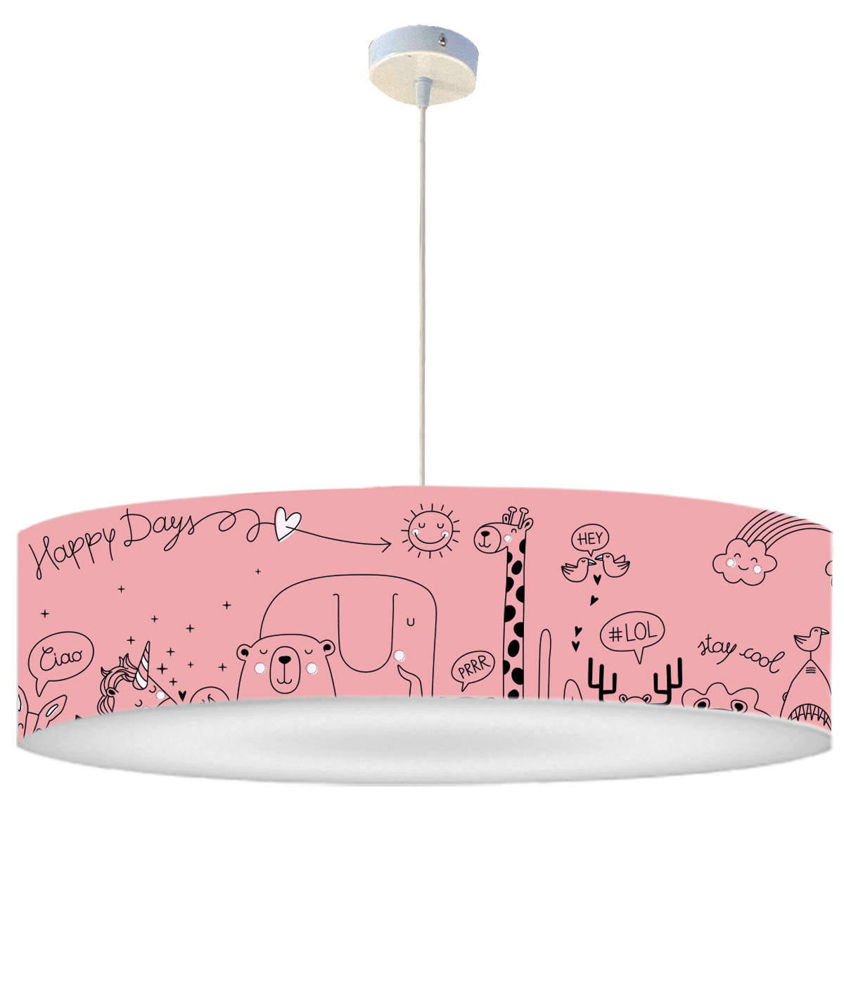 Suspension Enfant Happydays Rose doux D 60 x H 30 Suspension Enfant Happydays Rose doux D 60 x H 30