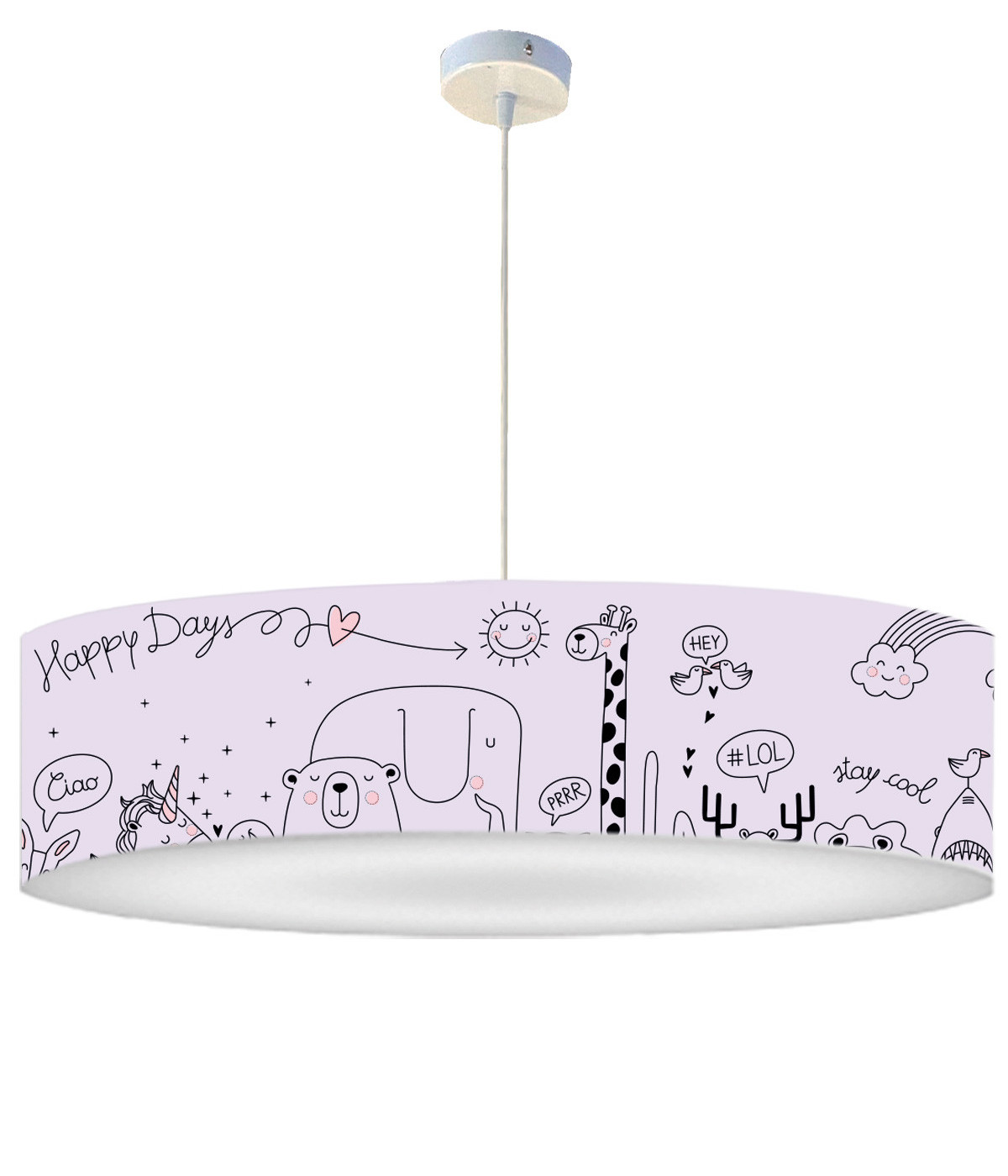 Suspension Enfant Happydays Lavande D 60 x H 30 Suspension Enfant Happydays Lavande D 60 x H 30