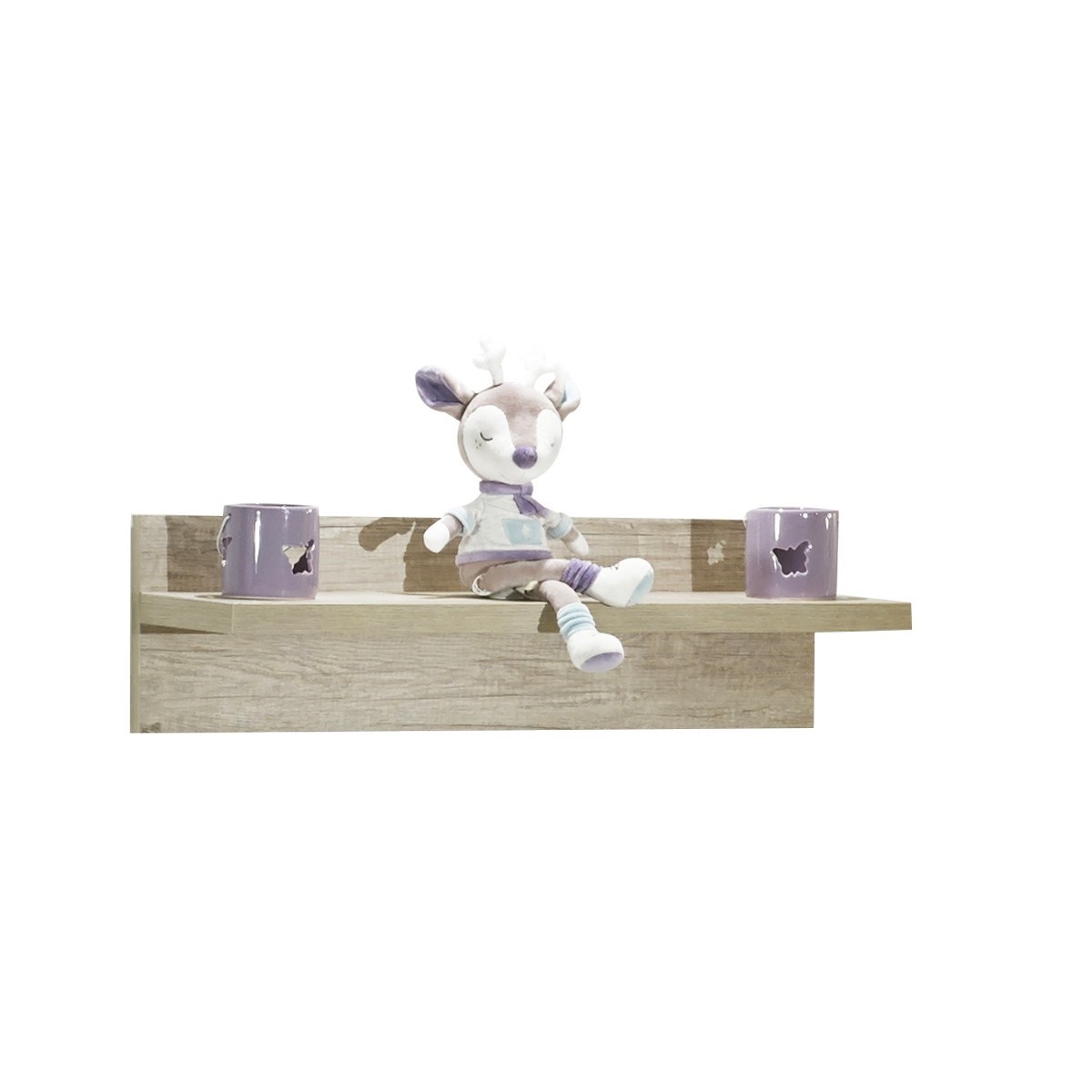 Etagère murale en bois marron Etagère murale en bois marron