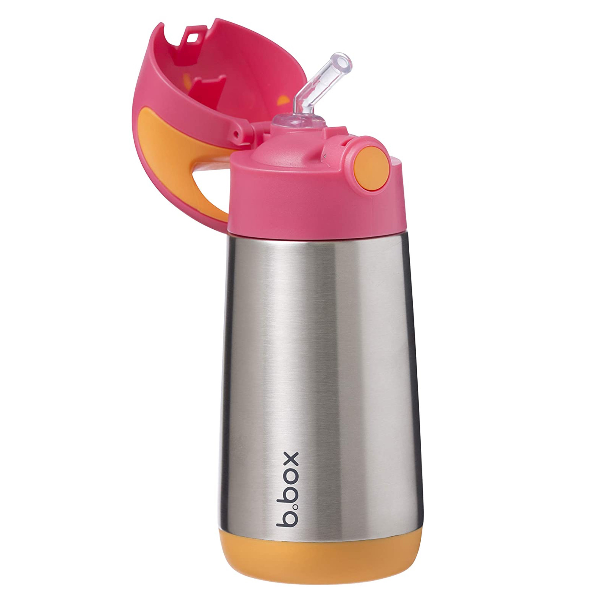 Gourde enfant isotherme avec paille rose bébé Gourde enfant isotherme avec paille rose bébé