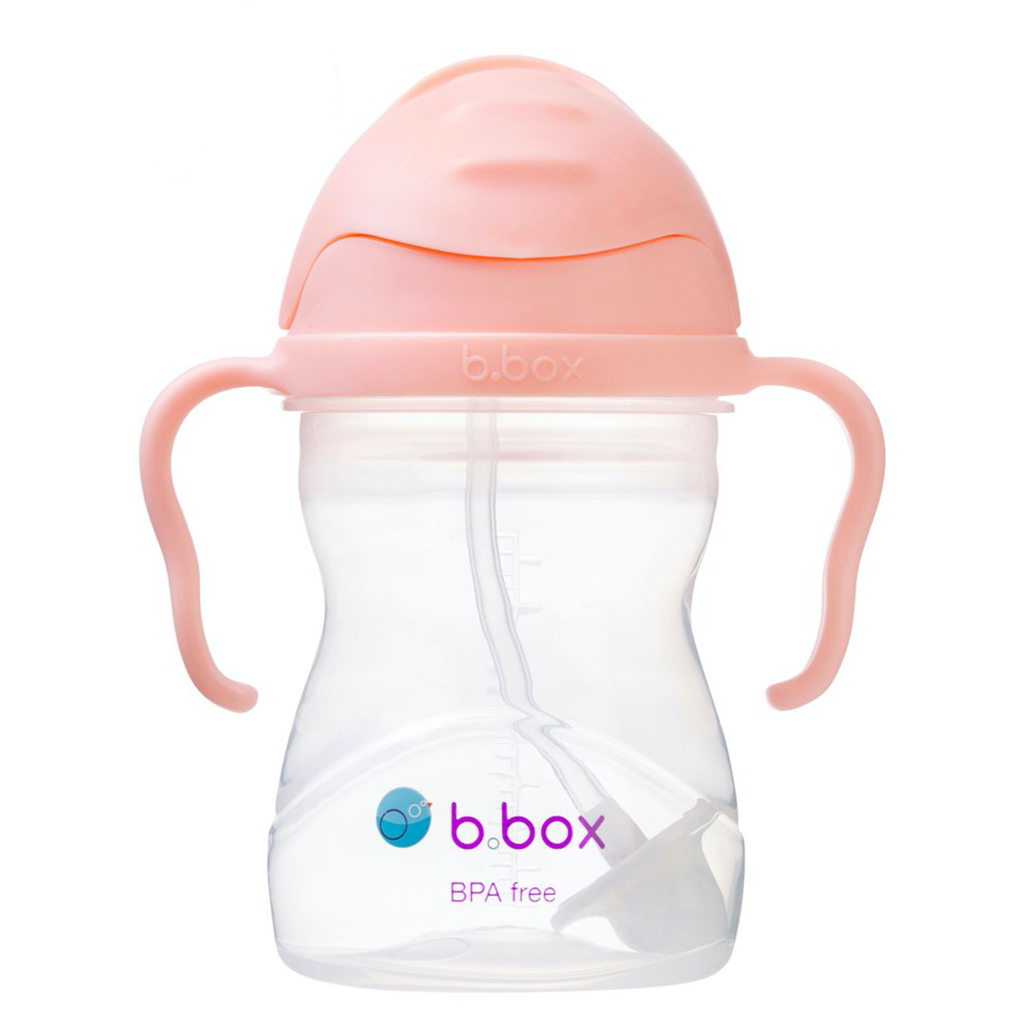 Tasse d'apprentissage avec paille pondérée saumon bébé Tasse d'apprentissage avec paille pondérée saumon bébé