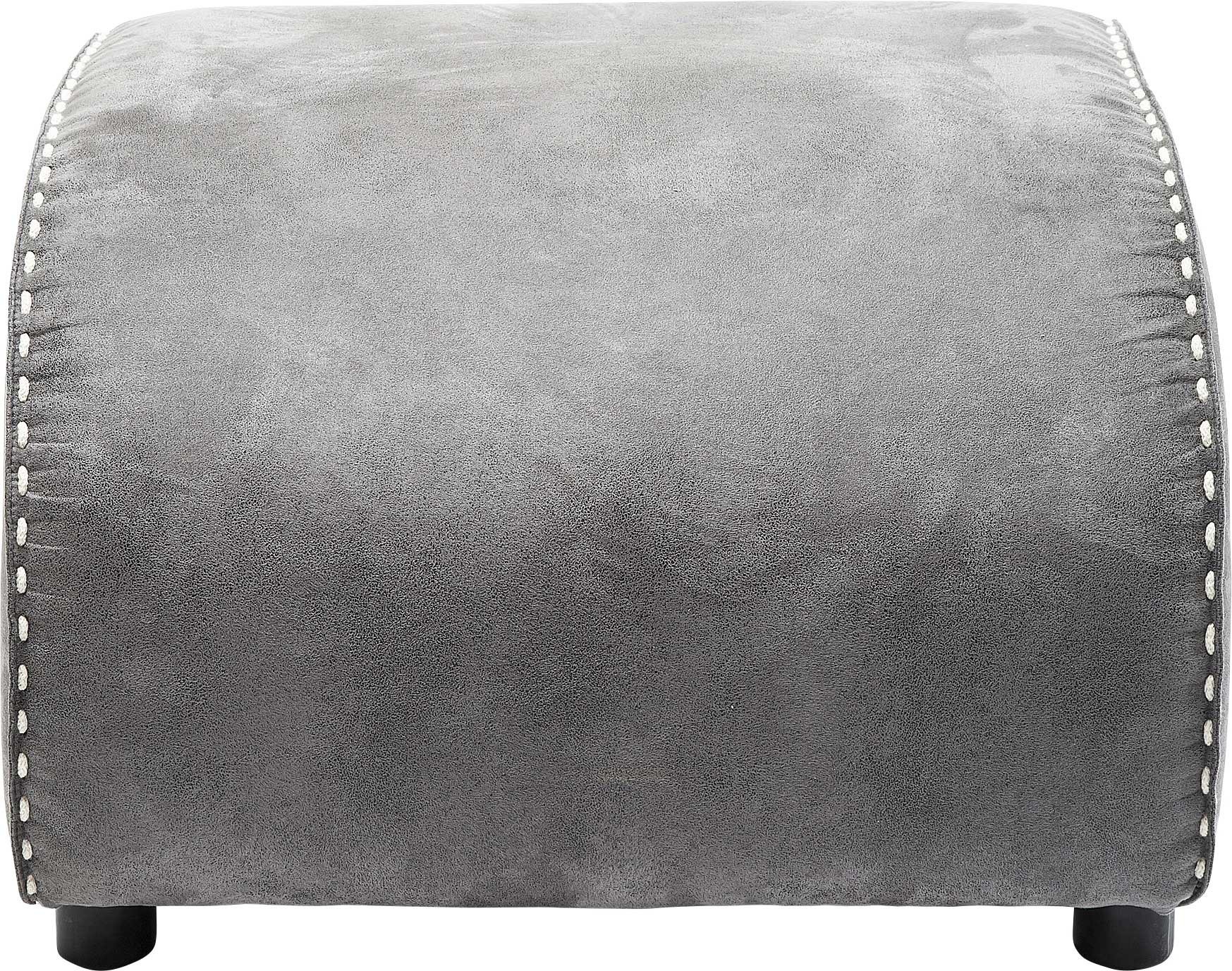 Repose-pieds en microfibre gris Repose-pieds en microfibre gris