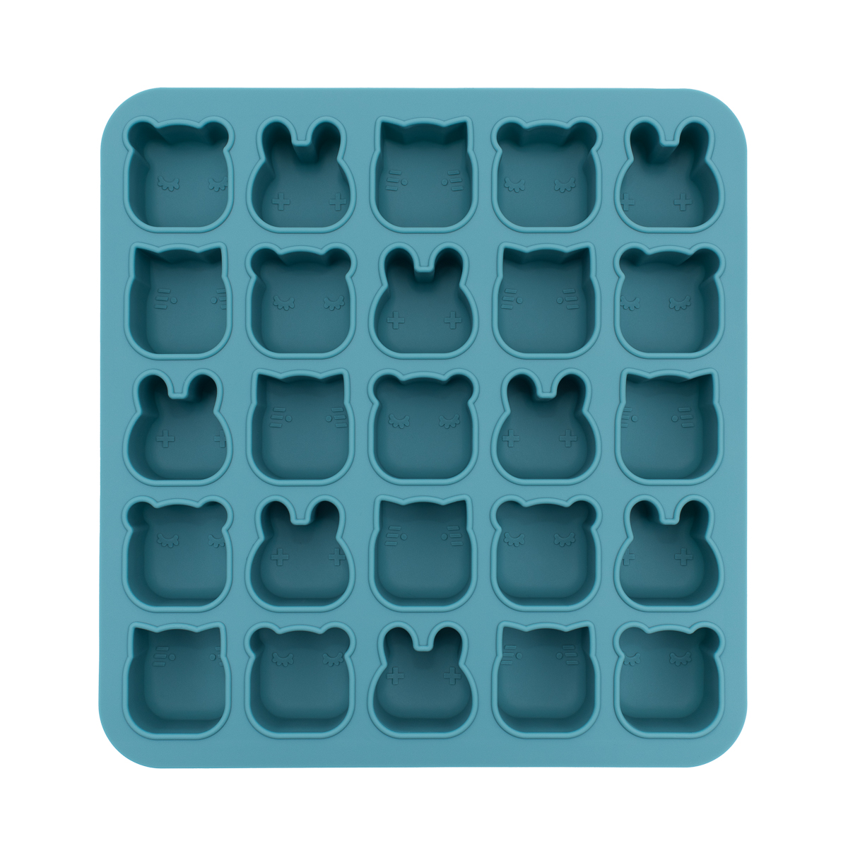 Moule en silicone mini animaux Bleu