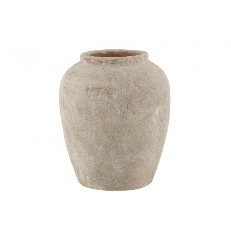 Vase irrégulier céramique blanche H40cm