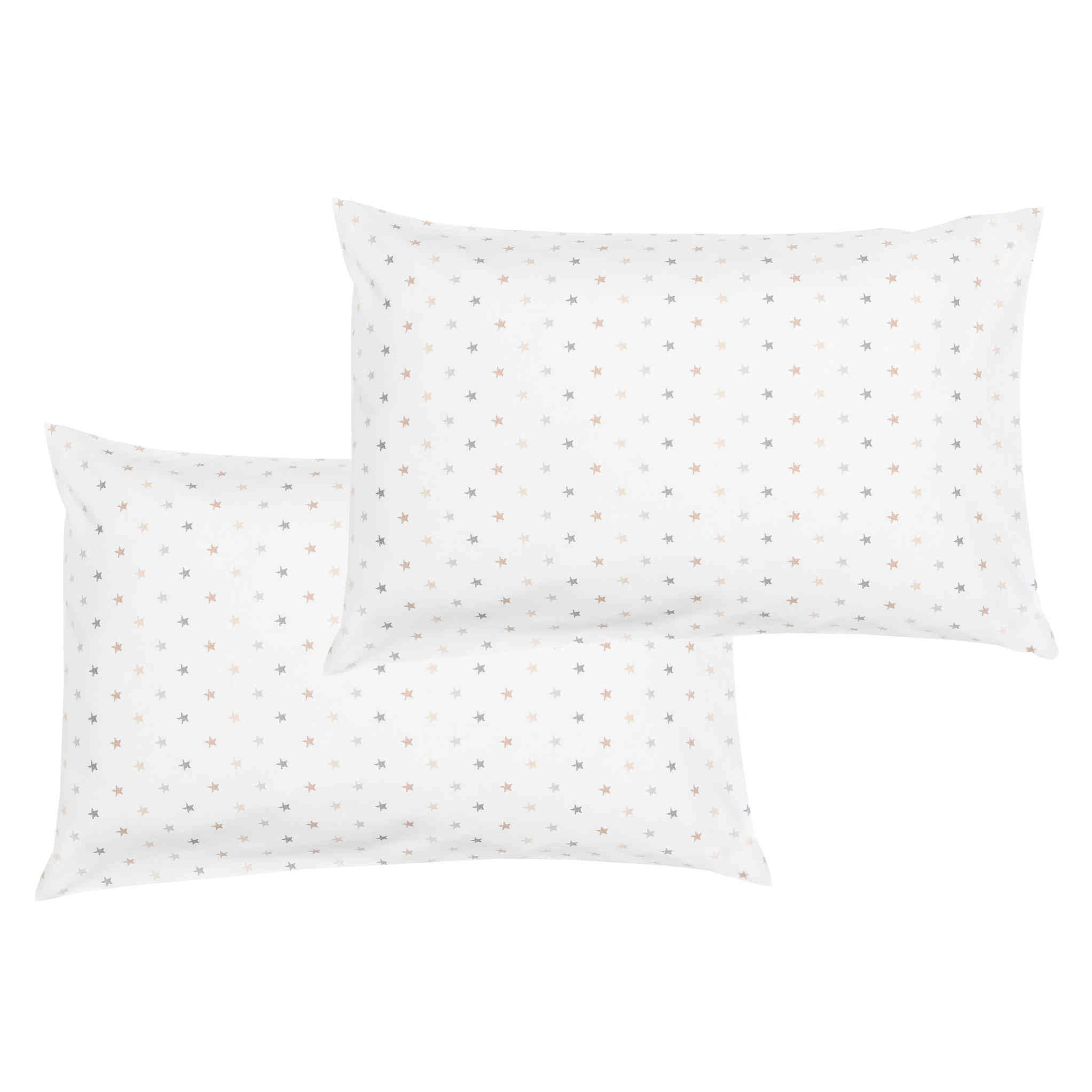 Taie d'oreiller bio mini etoiles (lot de 2) bébé Taie d'oreiller bio mini etoiles (lot de 2) bébé
