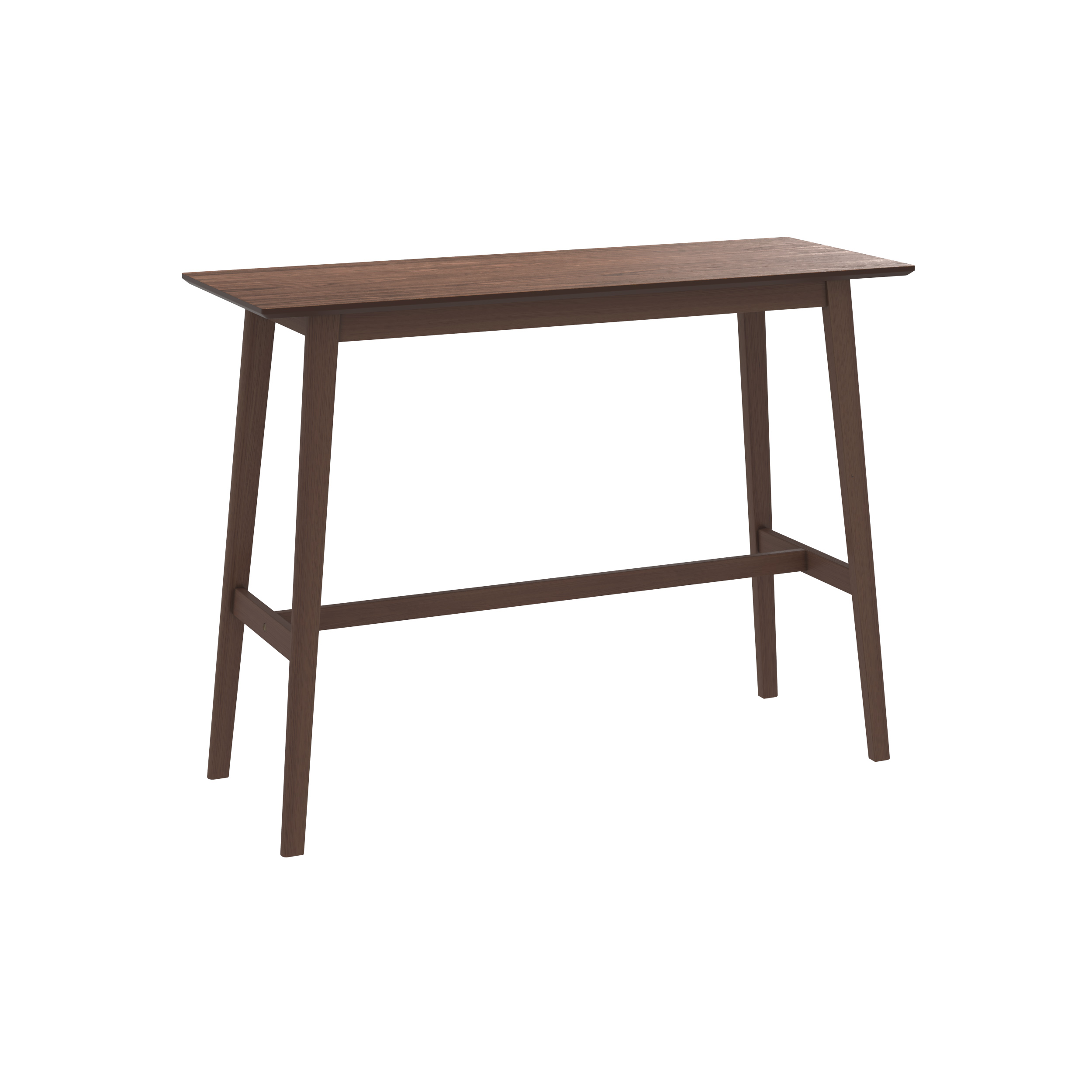Table de bar rectangulaire en bois foncé, 4 personnes Table de bar rectangulaire en bois foncé, 4 personnes