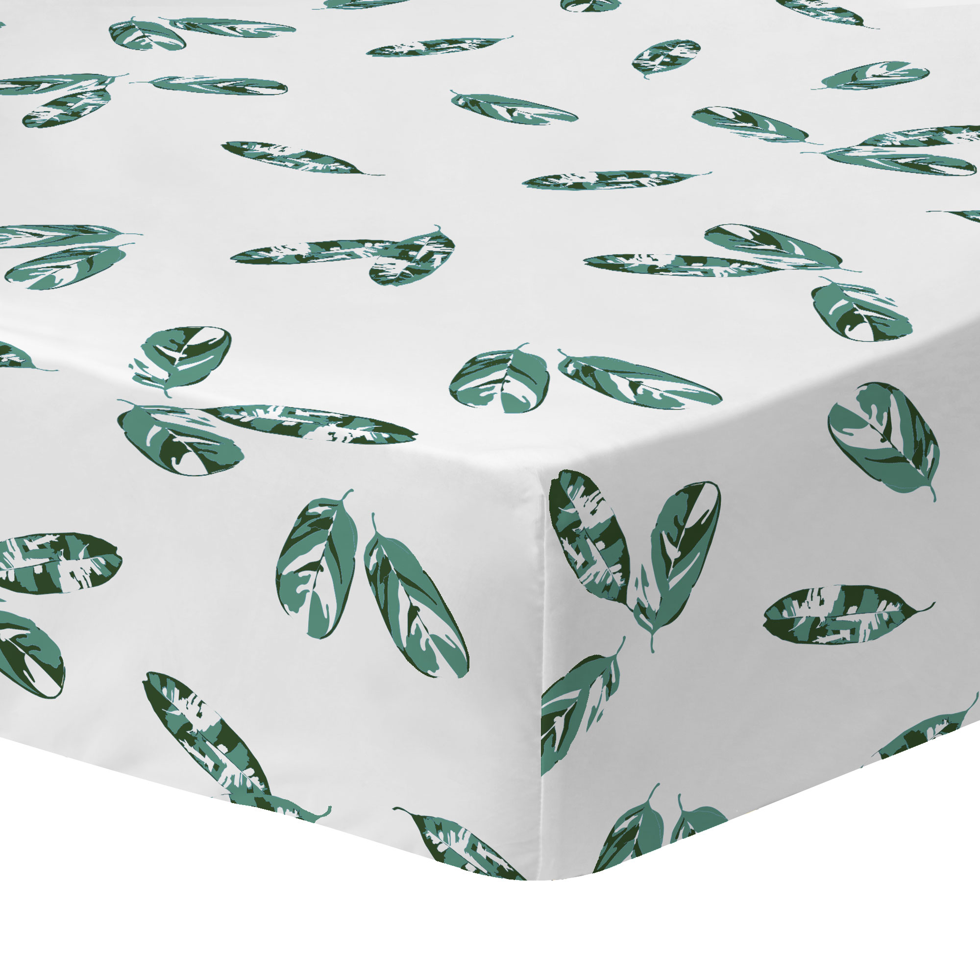 Drap-housse imprimé en percale de coton BIO 140x200 cm