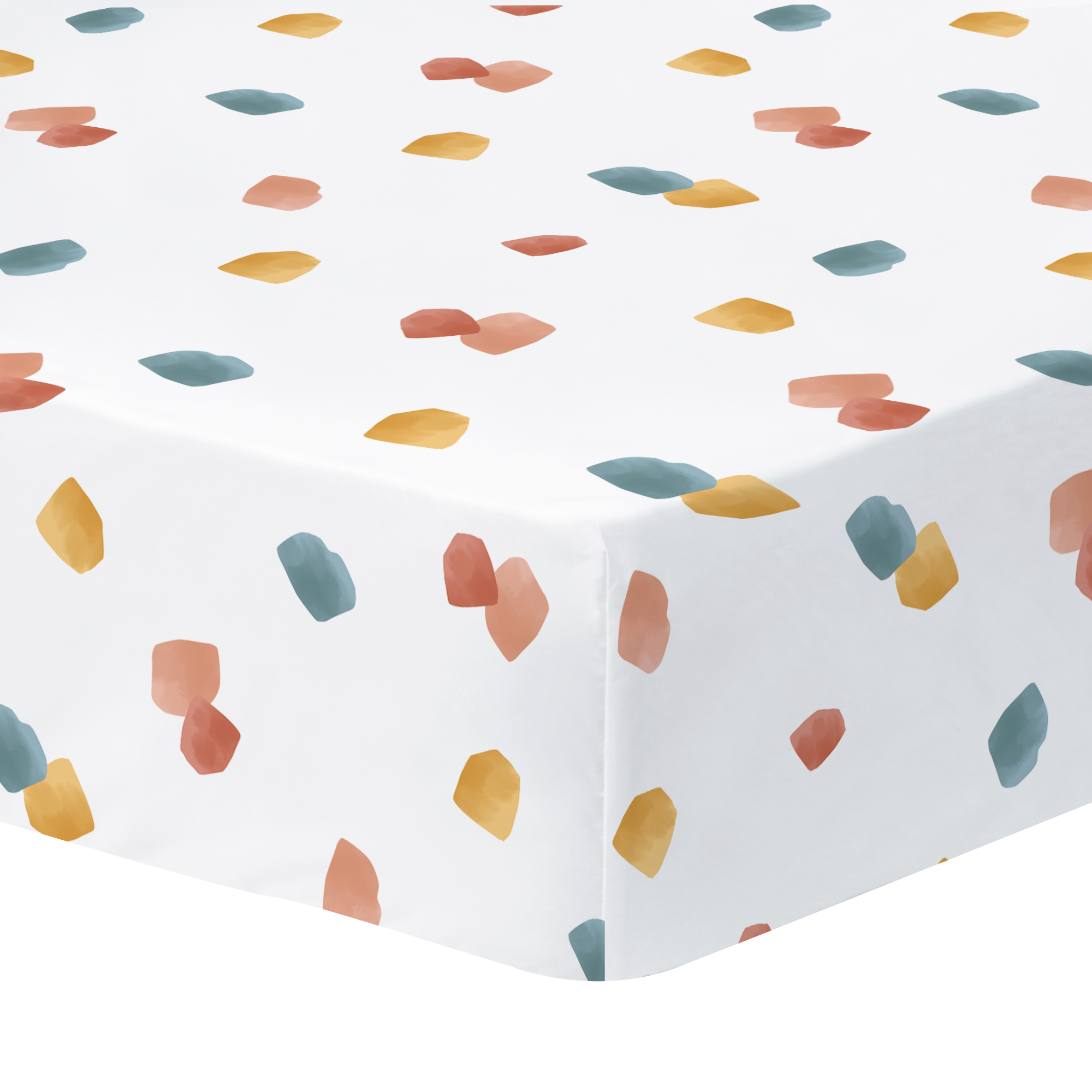 Drap-housse imprimé en percale de coton 160x200 cm Drap-housse imprimé en percale de coton 160x200 cm