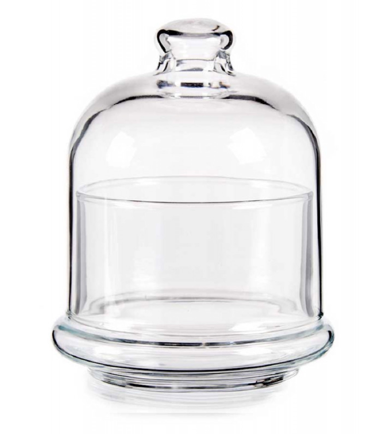 Petite bonbonnière en verre classique ronde Petite bonbonnière en verre classique ronde